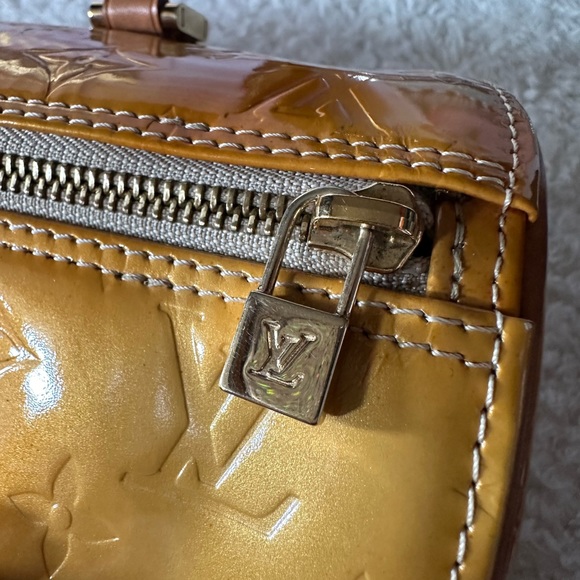 Louis Vuitton Monogram Yellow Vernis Bedford Barrel Bag - Picture 8 of 13